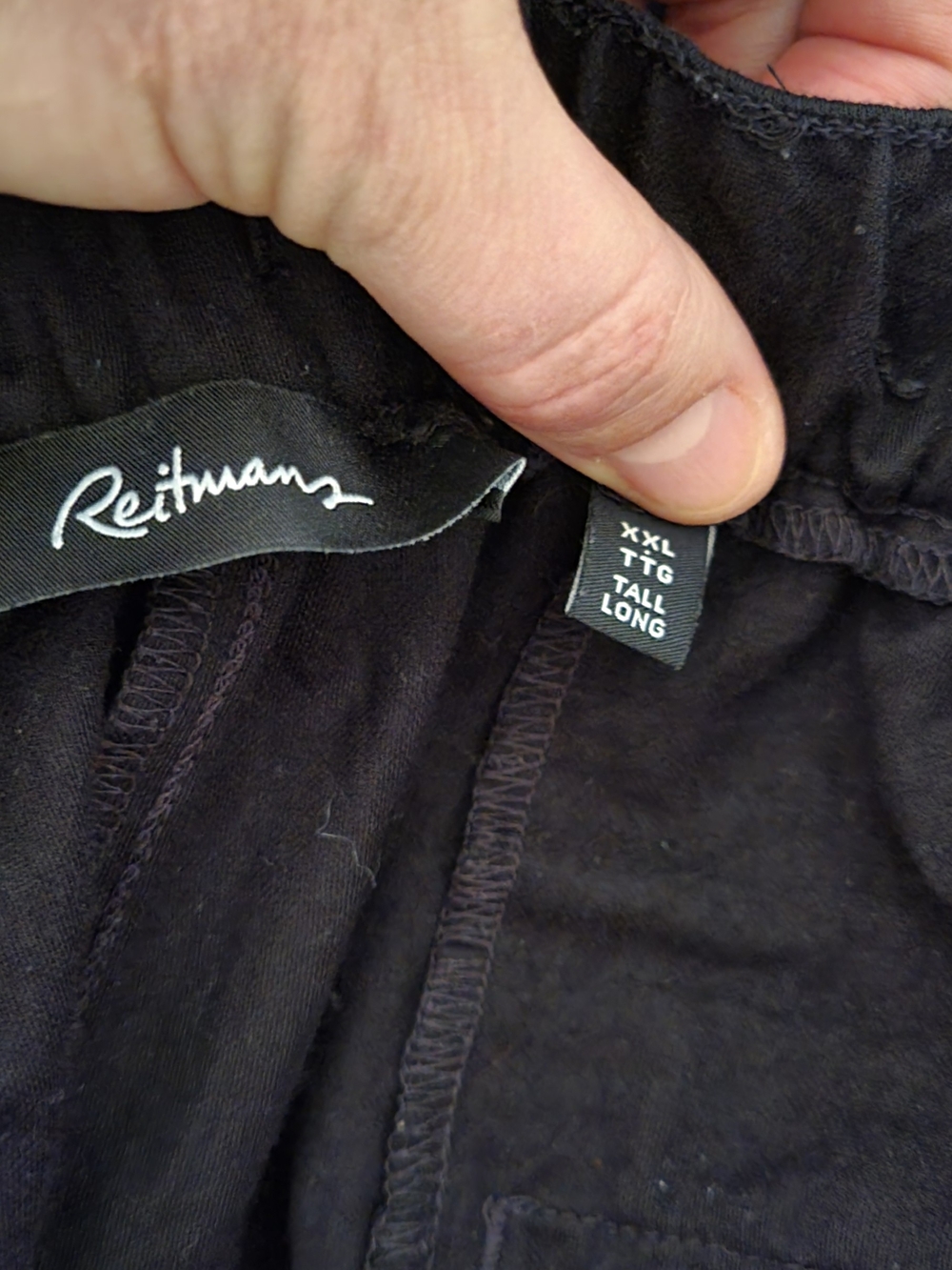 Reitmans Black Cargo Jogger Pants - Linen Look - Picture 5 of 5